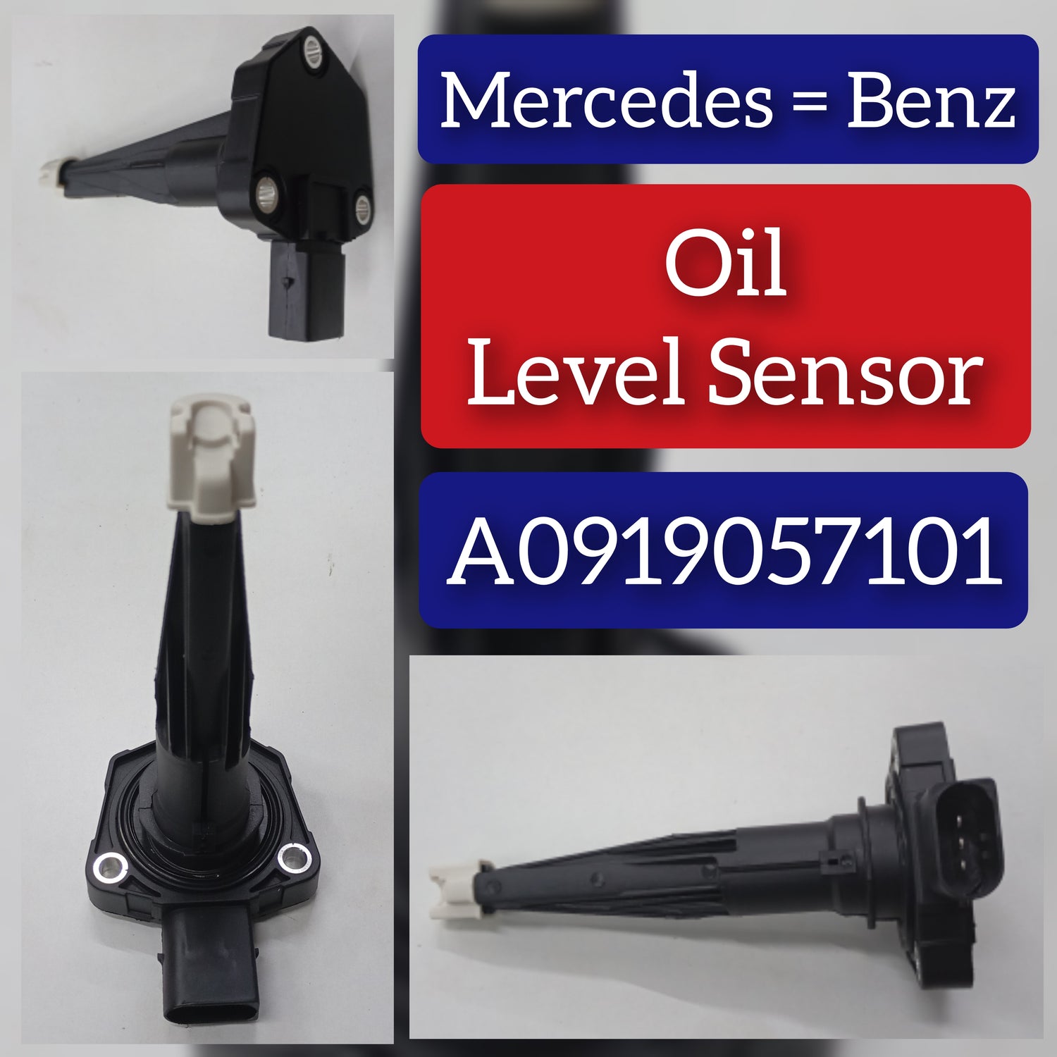 Oil Level Sensor A0919057101 A0919057201 Compatible With MERCEDES BENZ  A-CLASS (W177) & C-CLASS (W205) & CLS (C257) & E-CLASS (W213) &GLC (X253) & GLE (V167)   &  GLS (X167) & S-CLASS (W222, V222, X222) & S-CLASS (W223)