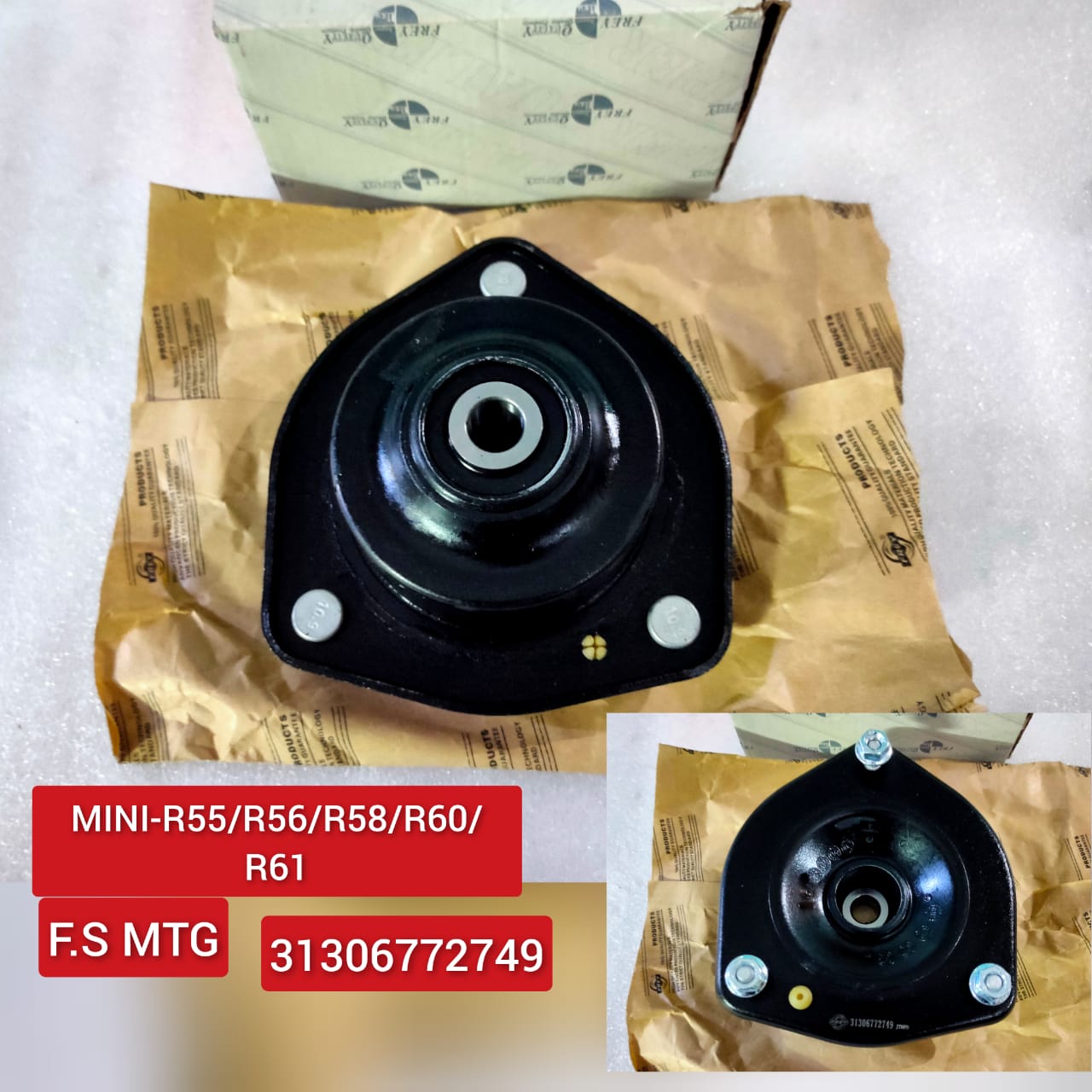 Front Suspension Support Strut Mount 31306852431 Compatible With MINI R50 & MINI R52  & MINI R53