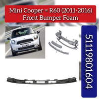 Front Bumper Foam Down 51119801604 Compatible With Mini Cooper S (R56)