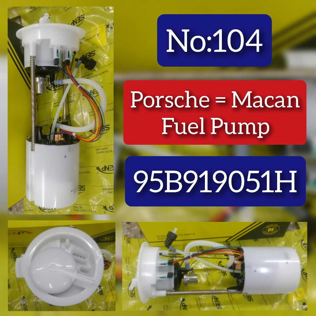 Fuel Pump 95B919051H 95B919051R Compatible With Porsche Macan Tag No.104