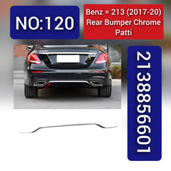 Rear Bumper Chrome 2138856601 Compatible With MERCEDES BENZ E-CLASS W213 2017-2020 Tag No.120