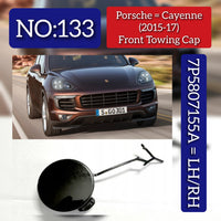 FRONT TOWING CAP 7P5807155A Compatible With PORSCHE CAYENNE (2015-2017) Tag : 133