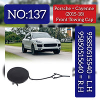 Front Bumper Tow Towing Cap Cover Hook Left 95850515540 Right 95850515640 Compatible with PORSCHE CAYENNE (2015-2018) Tag No.137