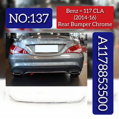 Rear Bumper Chrome A1178853500 Compatible With MERCEDES-BENZ CLA C117 2014-2016 Tag No.137