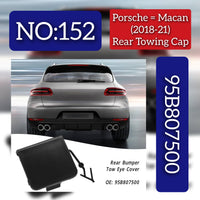 Rear Bumper Tow Towing Cap Cover Hook  95B807500 Compatible with PORSCHE Macan (2014-2017) Tag Np.152