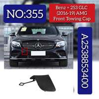 Front Bumper Tow Towing Cap Cover Hook 2538853400 Compatible with Mercedes-Benz GLC W253 (2016-2018)