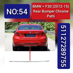 Rear Bumper Chrome 51127289755 Compatible With BMW 3 Series (F30, F80) 2012-2015 Tag No.54