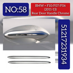 Rear Door Handle Chrome 51217231934 Compatible With BMW (F10/F07/F06) (2011-2013) Tag No.58