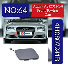 Front Tow Towing Cap Cover Hook 4H0807241B Compatible with AUDI A8 D4 (4H2, 4H8, 4HC, 4HL) | A8 / S8 | A8L 2011-2014 Tag No.64.