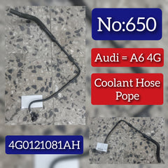 Coolant Hose Pipe 4G0121081AH Compatible With Audi A6 S6 A6L A7 Sportback (4GA Tag No.650