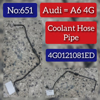 Coolant Radiator Overflow Hose Pipe 4G0121081ED Compatible With AUDI A6 C6 (4F2) | A6 / S6  4GC) | A6 / S6 A6 Tag No.651