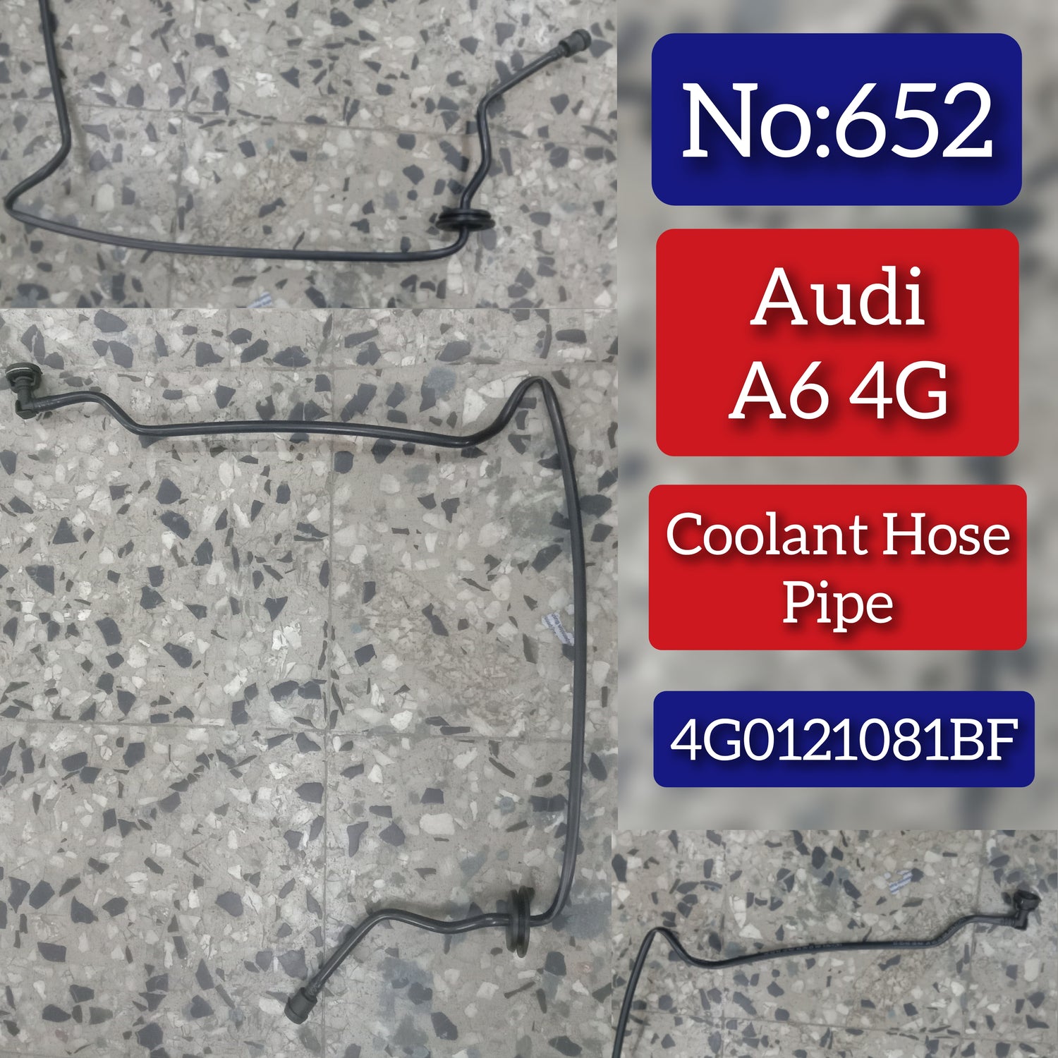 Coolant Hose Pipe 4G0121081BF Compatible With AUDI A7 A6 Sportback (4GA Tag No.652