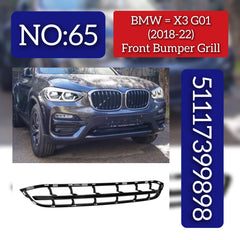 Front Bumper Grill 51117399898 Compatible With  BMW X3 (G01, F97, G08) Tag No.65