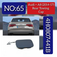 Rear Tow Towing Cap Cover Hook 4H0807441B Compatible with AUDI A8 D4 (4H2, 4H8, 4HC, 4HL) | A8 / S8 | A8L (2014-2017) Tag No.65