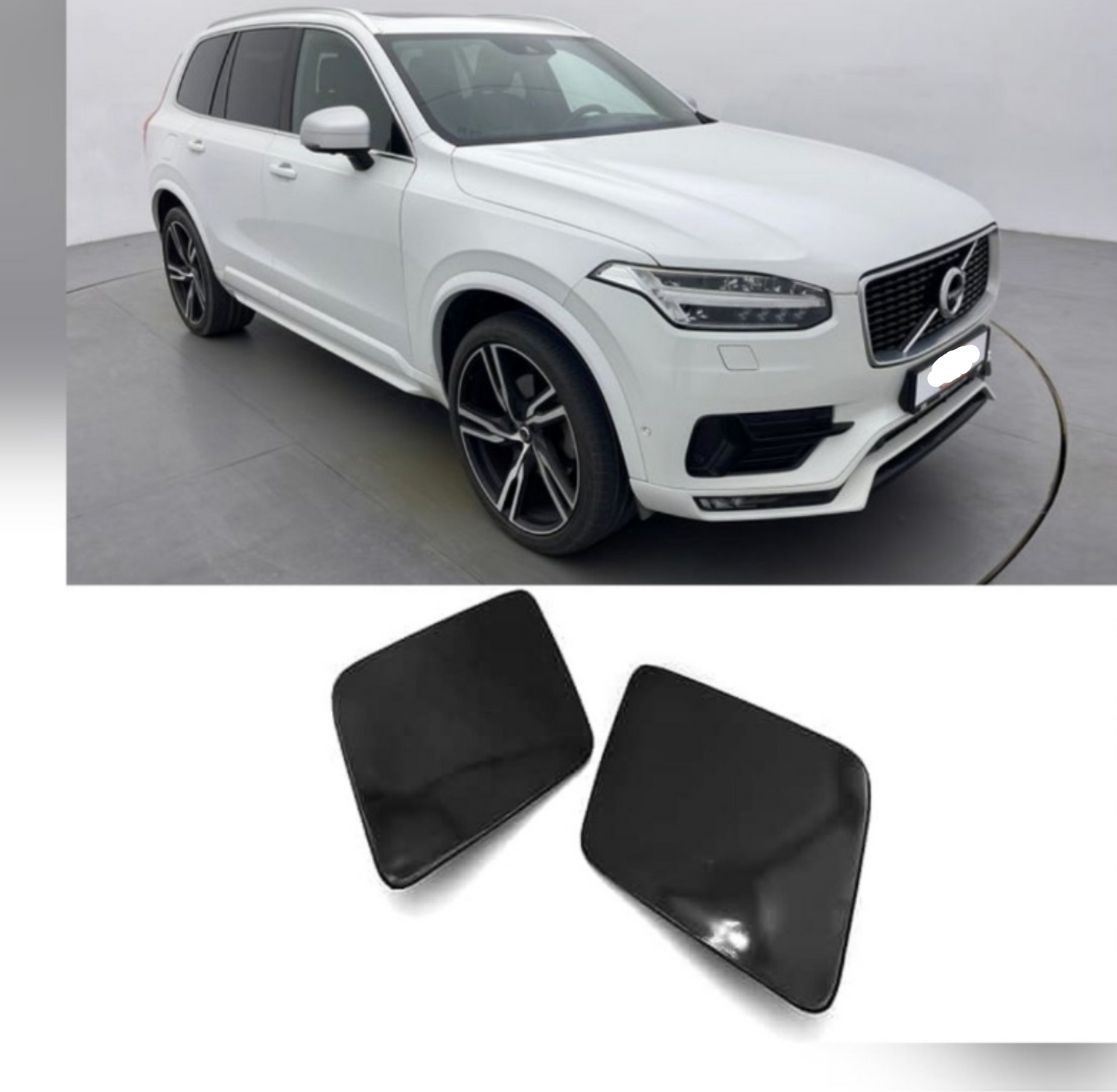 Washer Cap Spray Cover Set Left 31353364 & Right 31353365 Compatible With Volvo XC90 (2016-19) Tag No.671