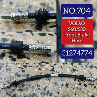 Front Brake Hose Pipe 31274774 Compatible With VOLVO  Volvo S60 & VOLVO S80 Tag No:704