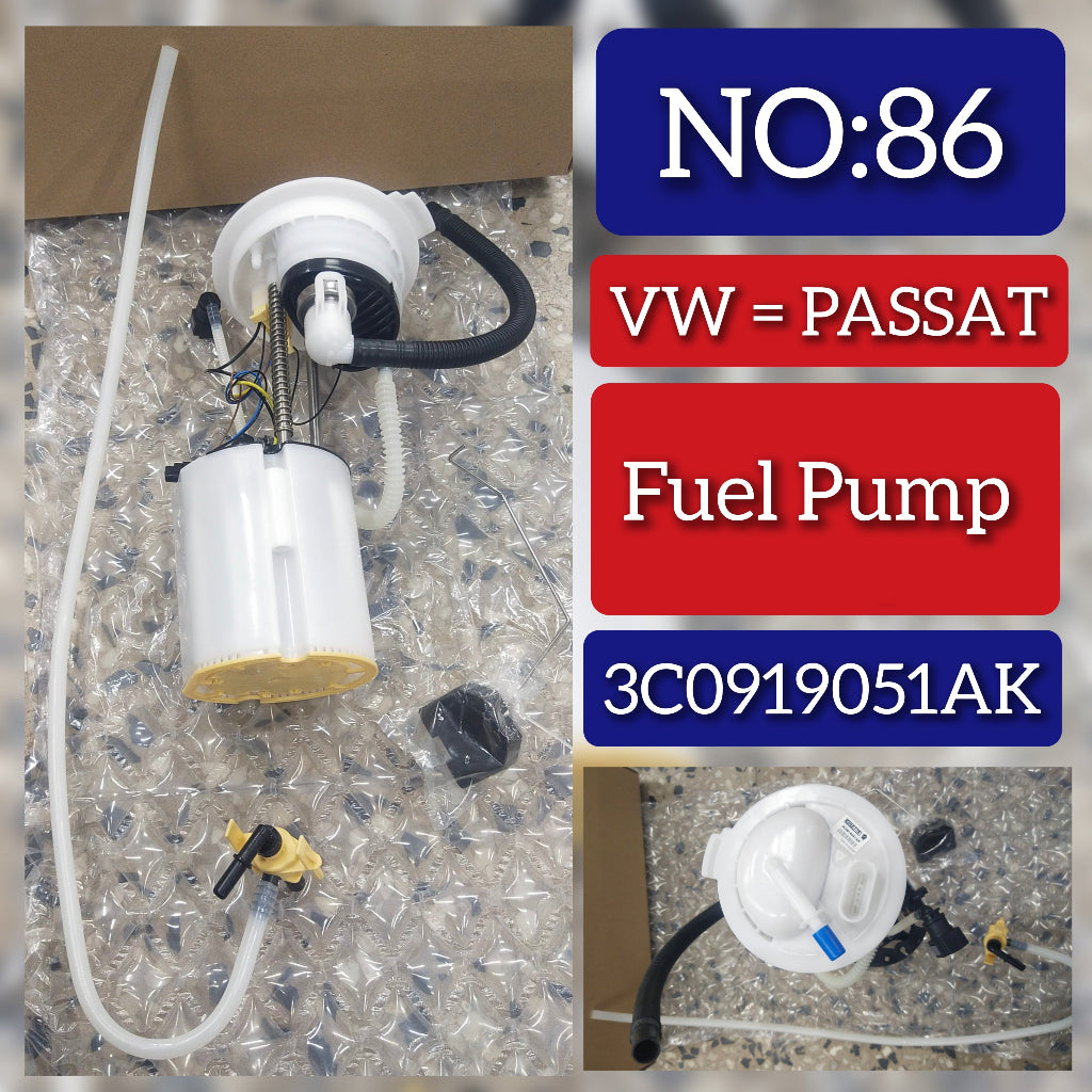 Fuel Pump 3C0919051AK 3AA919051C 3AA919051L 3C0919051AE 3C0919051G 3C0919051P 3C0919087R 3C8919051A Compatible With VW PASSAT B7 (362) Tag No.86