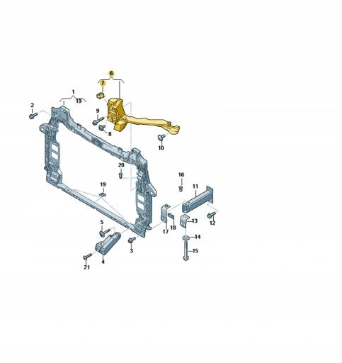 Front Bumper Headlight Bracket Left 4M0805607 Right 4M0805608 Compatible With Audi For Q7 Tag No.186