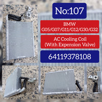 Cooling Coil 64119378108 Compatible With BMW G05/G07/G11/G12/G30/G32 Tag No.107