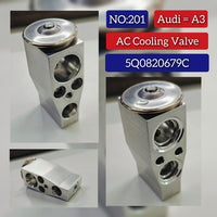 Expansion Valve 5Q0816679B 5Q0820679 5Q0820679C Compatible With Audi A3 Convertible (8V7, 8VE) | A3 / S3 & SKODA KAROQ (NU7, ND7) & VW GOLF VII Van (5G1) Tag No.201
