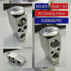 Expansion Valve 5Q0816679B 5Q0820679 5Q0820679C Compatible With Audi A3 Convertible (8V7, 8VE) | A3 / S3 & SKODA KAROQ (NU7, ND7) & VW GOLF VII Van (5G1) Tag No.201