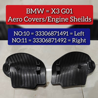 Aero Covers Engine Shield Left 33306871491 & Right 33306871492 Compatible With BMW X3 G01 Tag No.10-11