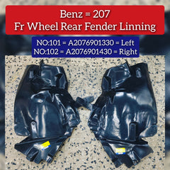 Front Left Inner Fender Liner 2076901330 Compatible With Mercedes-Benz E-CLASS W207