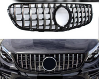 GTR Silver Chrome Show Grill Compatible With  Mercedes Benz GLC X253(2016-2019 ) Tag 52
