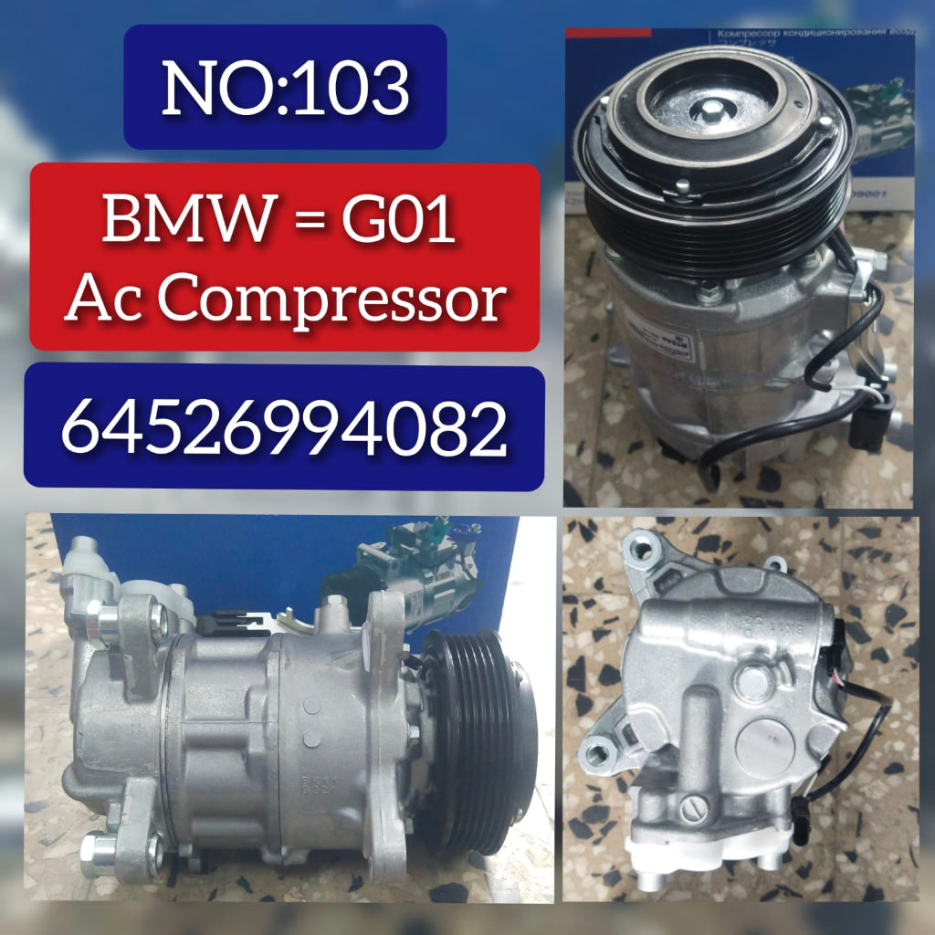 AC Compressor 64526994082 64529299328 64529391396 699408202 7945819-01 Compatible with BMW X3 (G01, F97, G08)