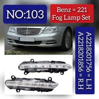 Fog Lamp Fog Light Drl Led Drl Compatible With Mercedes C Class W204 2011-2014 E Class W221 2009-2013 R Class W251 2011-2015 Fog Lamp Fog Light Drl Led Drl Left 2218201756