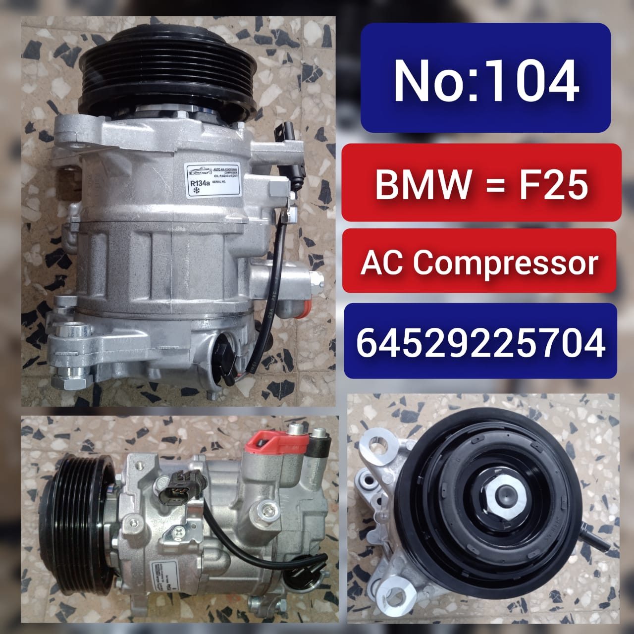 AC Compressor 64529225704 Compatible With BMW X3 F25