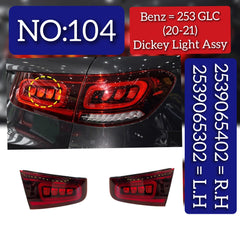 Dicky Light Assy Left A2539065302 & Right A2539065402 Compatible With MERCEDES BENZ GLC X253 (2020-2021) Tag No.104