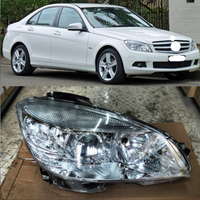 Headlight Headlamp Left & Right (Helogen) (Without Blaster) Compatible With MERCEDES-BENZ C-CLASS (W204) (2006-2010)