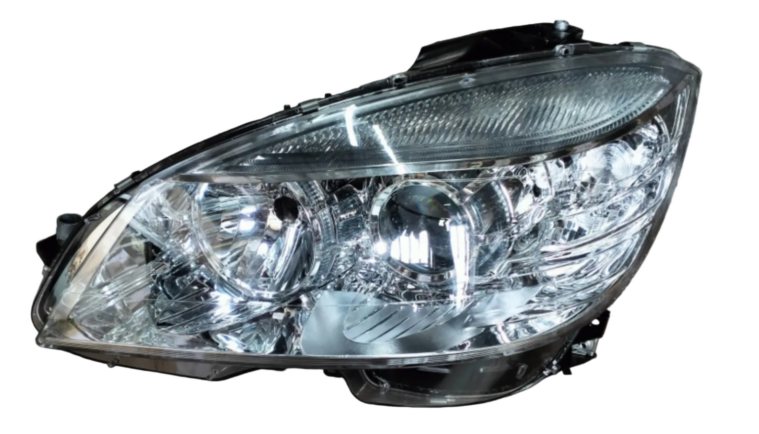 Headlight Headlamp Left & Right (Helogen) (Without Blaster) Compatible With MERCEDES-BENZ C-CLASS (W204) (2006-2010)