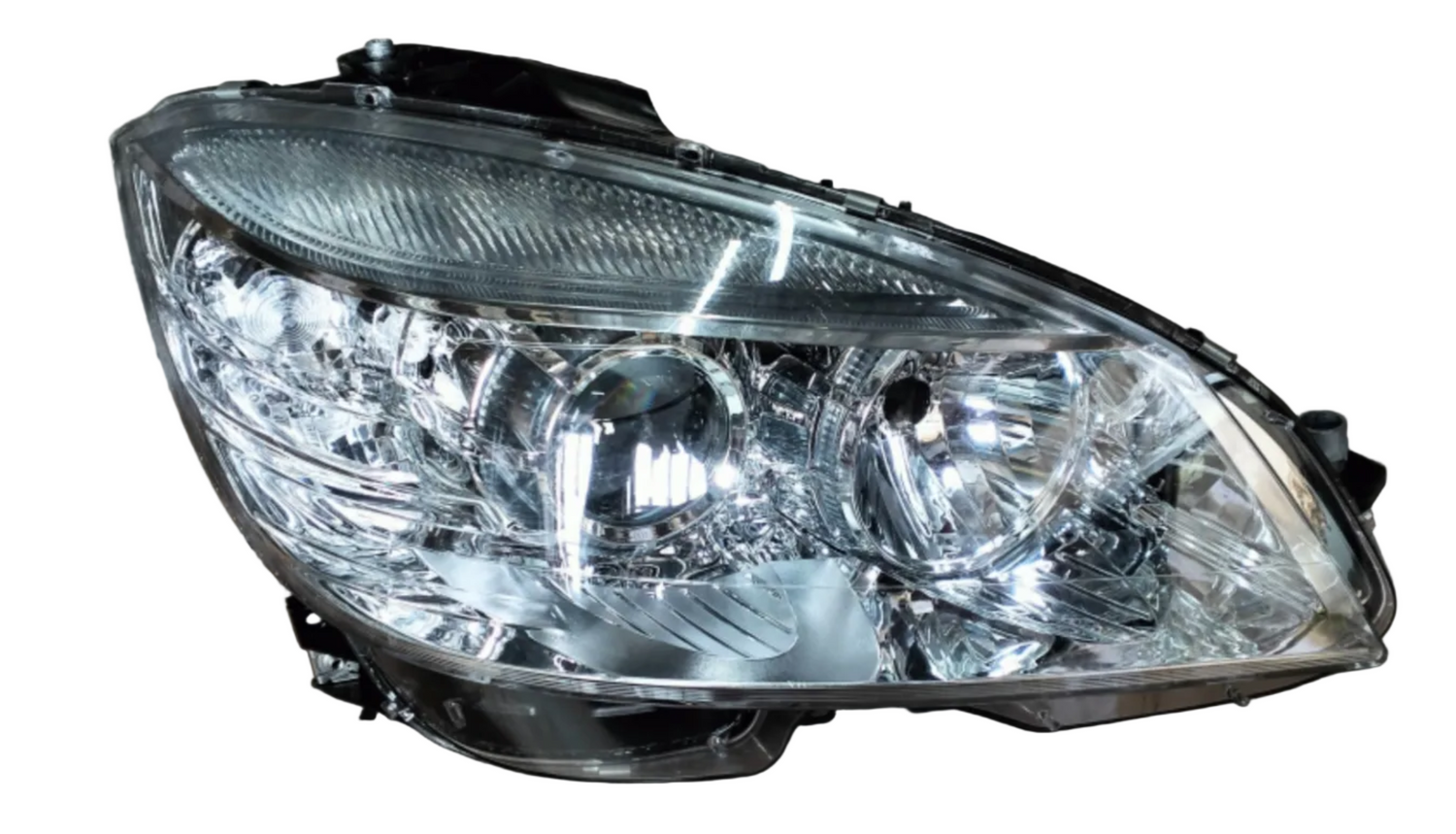 Headlight Headlamp Left & Right (Helogen) (Without Blaster) Compatible With MERCEDES-BENZ C-CLASS (W204) (2006-2010)