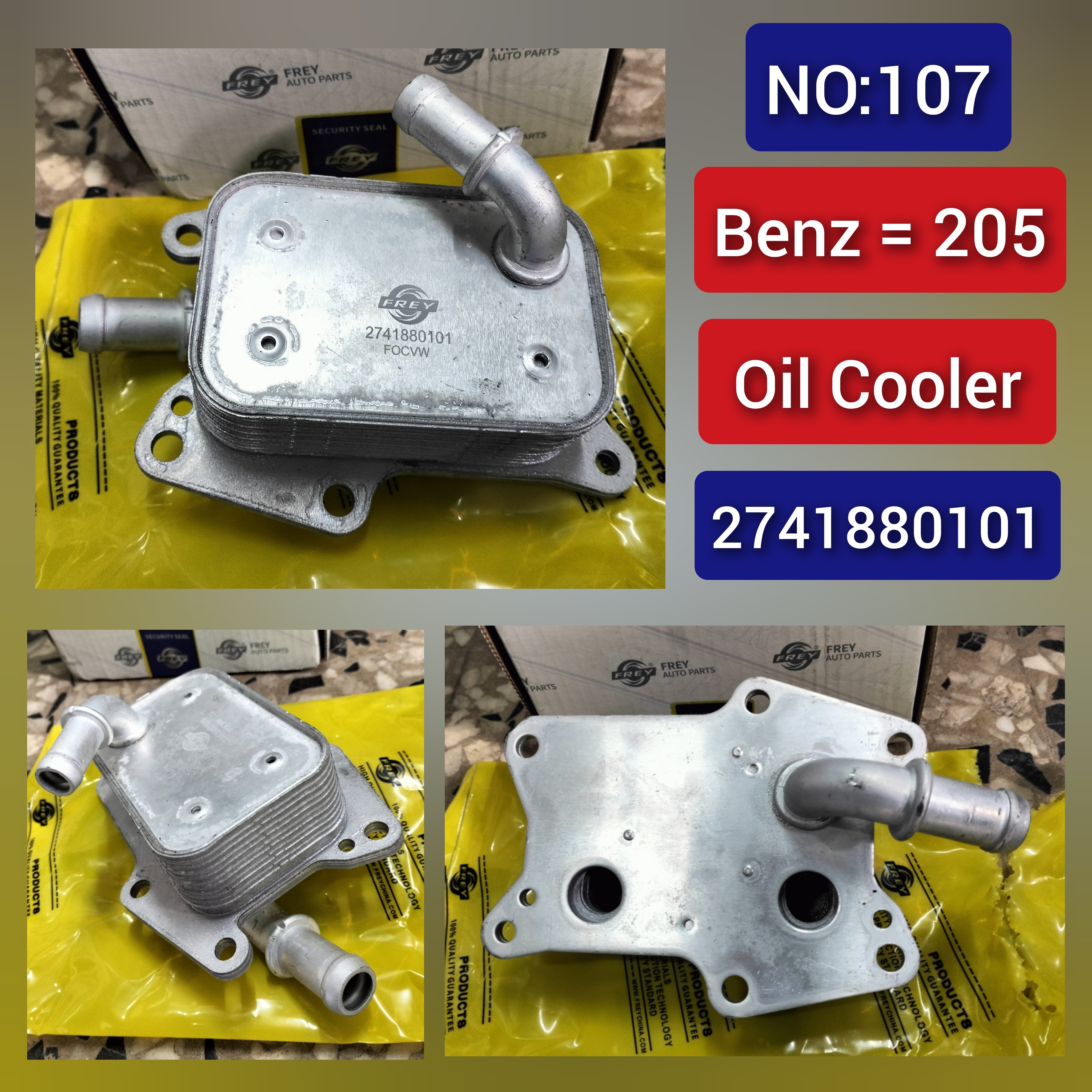 Oil Cooler 2741880101 For MERCEDES-BENZC-CLASS W205 & E-CLASS W212 W213 Tag-O-107
