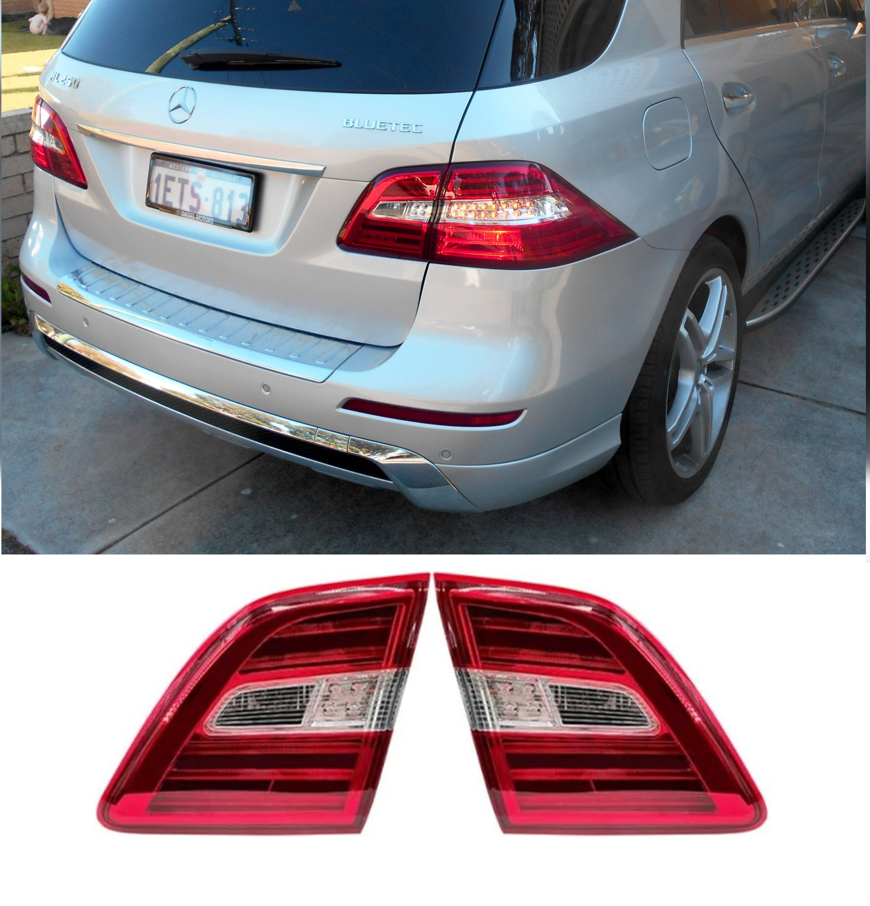 Dickey Light Assy Set Left A1669060557 & Right A1669060457 Compatible With Mercedes Benz 166 ML/GLE (2012-2015) Tag No.109