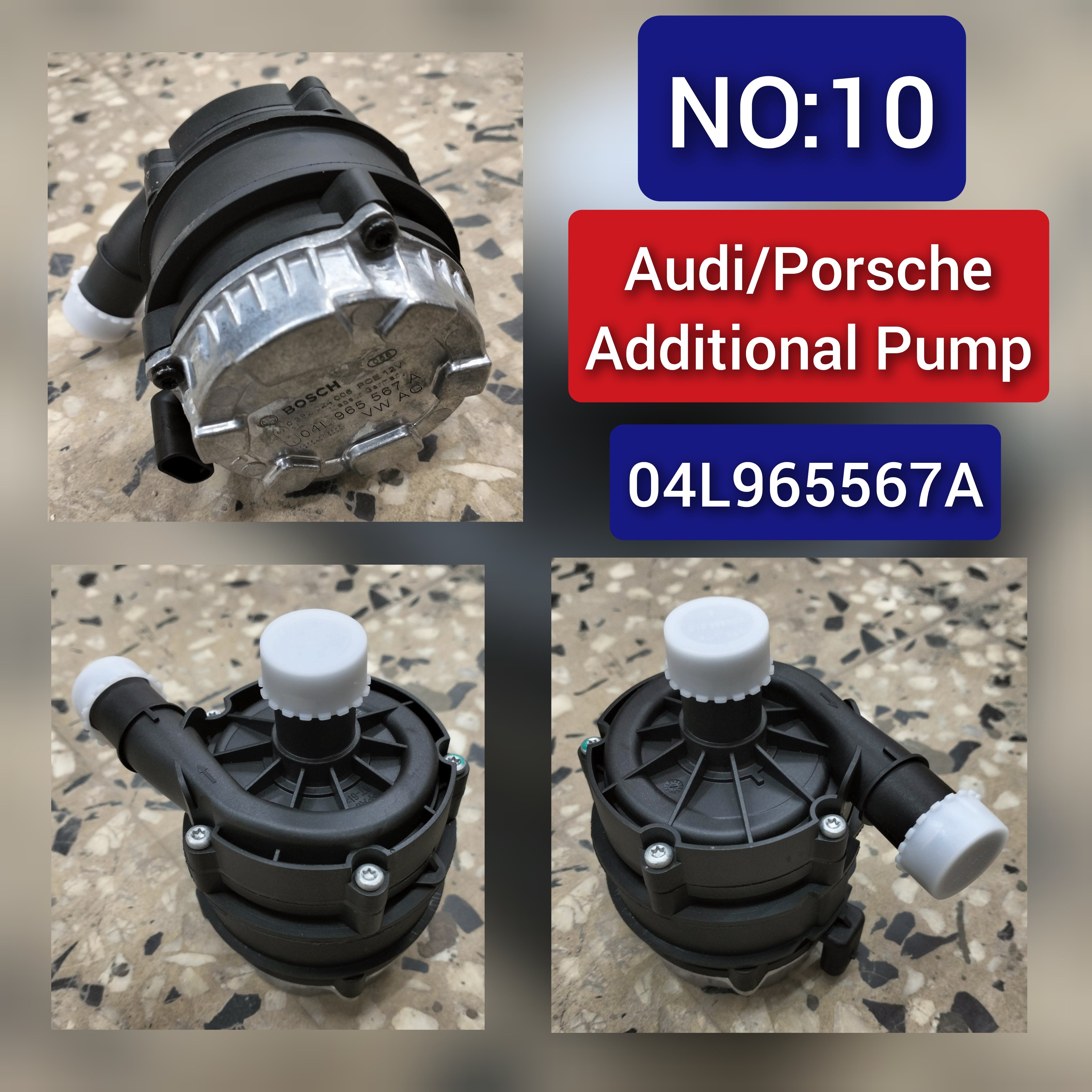Additional Auxiliary Water Pump 04L965567 For AUDI / PORSCHE Tag-A-10