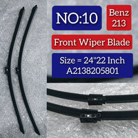 Front Wiper Blade (24"22 Inch) A2138205801 2478201302 2138205801 A2478201302  Compatible With MERCEDES-BENZ-CLASS (W213) Tag No.10