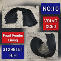 Front Fender Linning Right 31298151 31365012 31407825 30744860 31283477 Compatible With VOLVO XC60 (2010-2017)