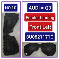 Front Left  Fender Liner 8U0821171C  Compatible With AUDI Q3 Tag-FEA-10