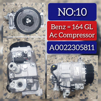 AC Compressor A0022305811 0012301311 0012302711 0012303211 0022304211 0022305811 0022306011 A0012301311 A0012302711 A0012303211 A0022304211 A0022305811 A0022306011 Compatible With MERCEDES-BENZ M-CLASS (W164) & R-CLASS (W251, V251)