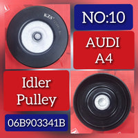 Belt Idler Pulley 06B903341B Compatible with AUDI & VOLKSWAGEN Tag no : 10