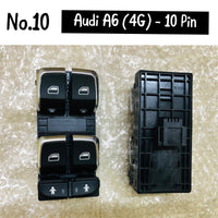 Power Window Switch 4G0959851 4GD959851B 4G09598515PR  Compatible with Audi A6 (4G) (10 Pin) Tag No.10