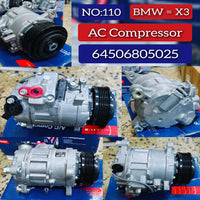 AC Compressor 64506805025 64529216467 64529396722  Compatible With BMW 3 Series (F30, F80) & X3 (F25)