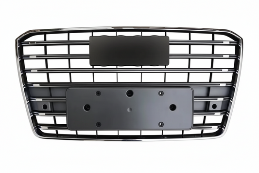 S8 Glossy Black Upgrade Show Grill Compatible With Audi = A8 (2015-18) Tag No.111