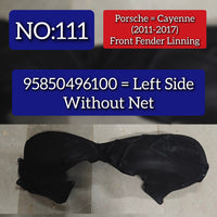 Front Wheel Left Fender Linning 95850496100 Compatible With Porsche Cayenne (2011-2017) Tag No.111