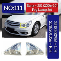 Fog Lamp Fog Light Left 2518200956 & Right 2518201056 Compatible With MERCEDES-BENZ R-CLASS (W251, V251) (2006-10) Tag No.111