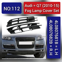 Fog Lamp Cover Compatible With AUDI Q7 2010-2015 Fog Lamp Cover Left 4L0807681B & Right 4L0807682B Tag-FC-112