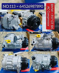 AC Compressor 64526987890 Compatible With BMW 5 Series (F10) & 5 Gran Turismo (F07) & 7 Series (F01, F02, F03, F04) & X5 (E70) & X6 (E71, E72)